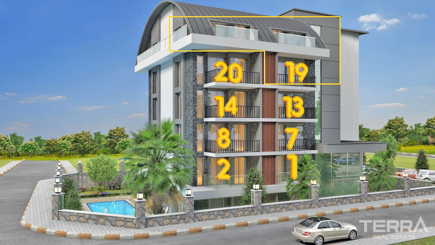 Luxury Apartments with Rich Amenities in the Complex in Oba, Alanya - 60104