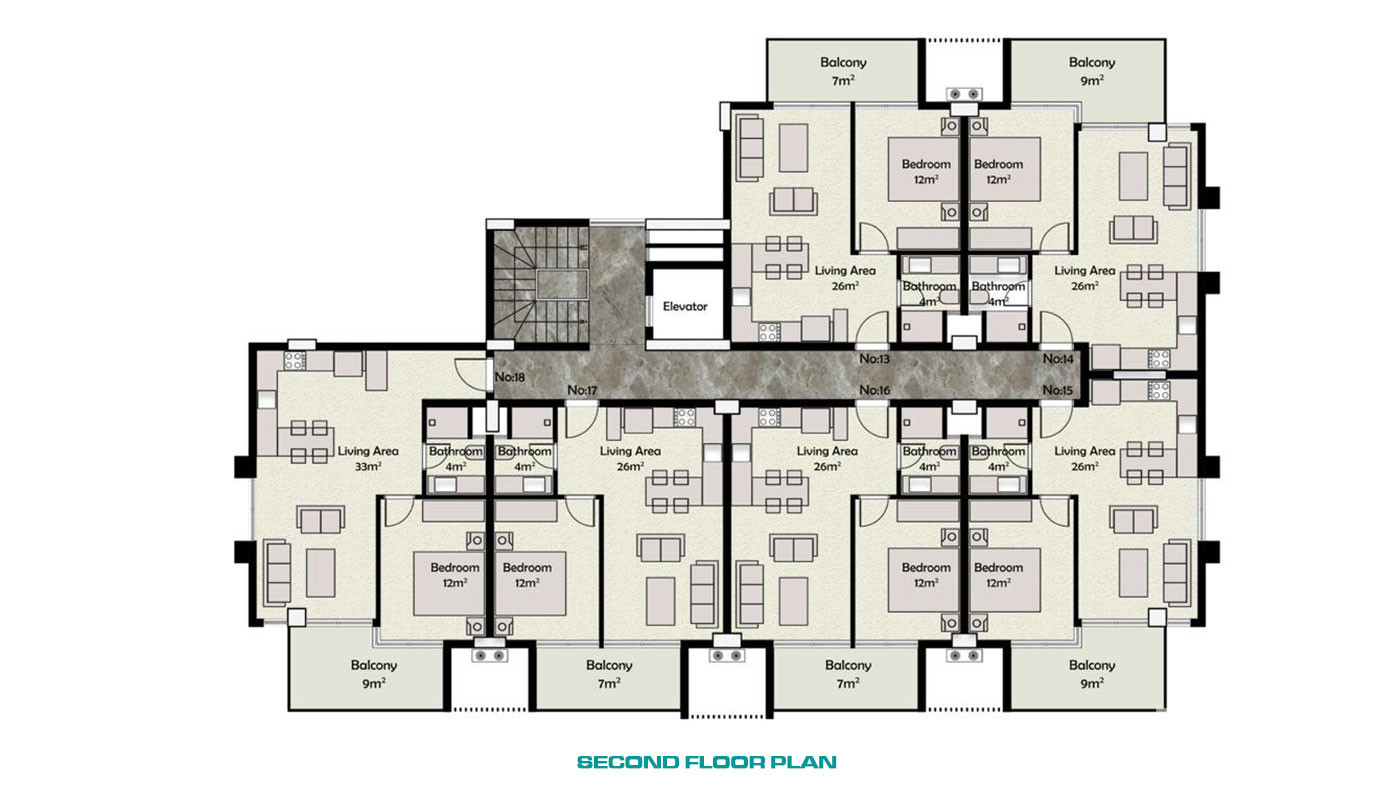 Luxury Apartments with Rich Amenities in the Complex in Oba, Alanya - 60124