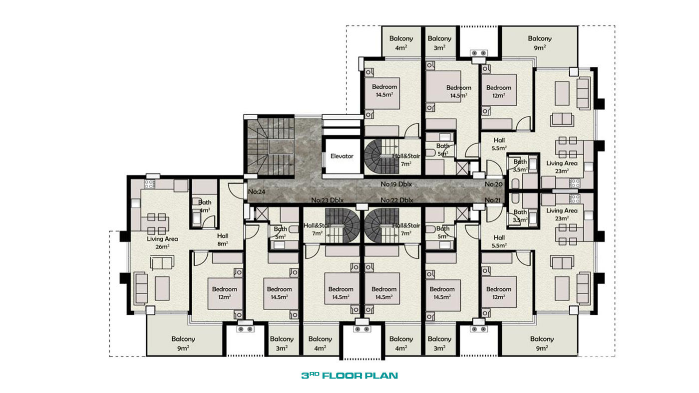 Luxury Apartments with Rich Amenities in the Complex in Oba, Alanya - 60125