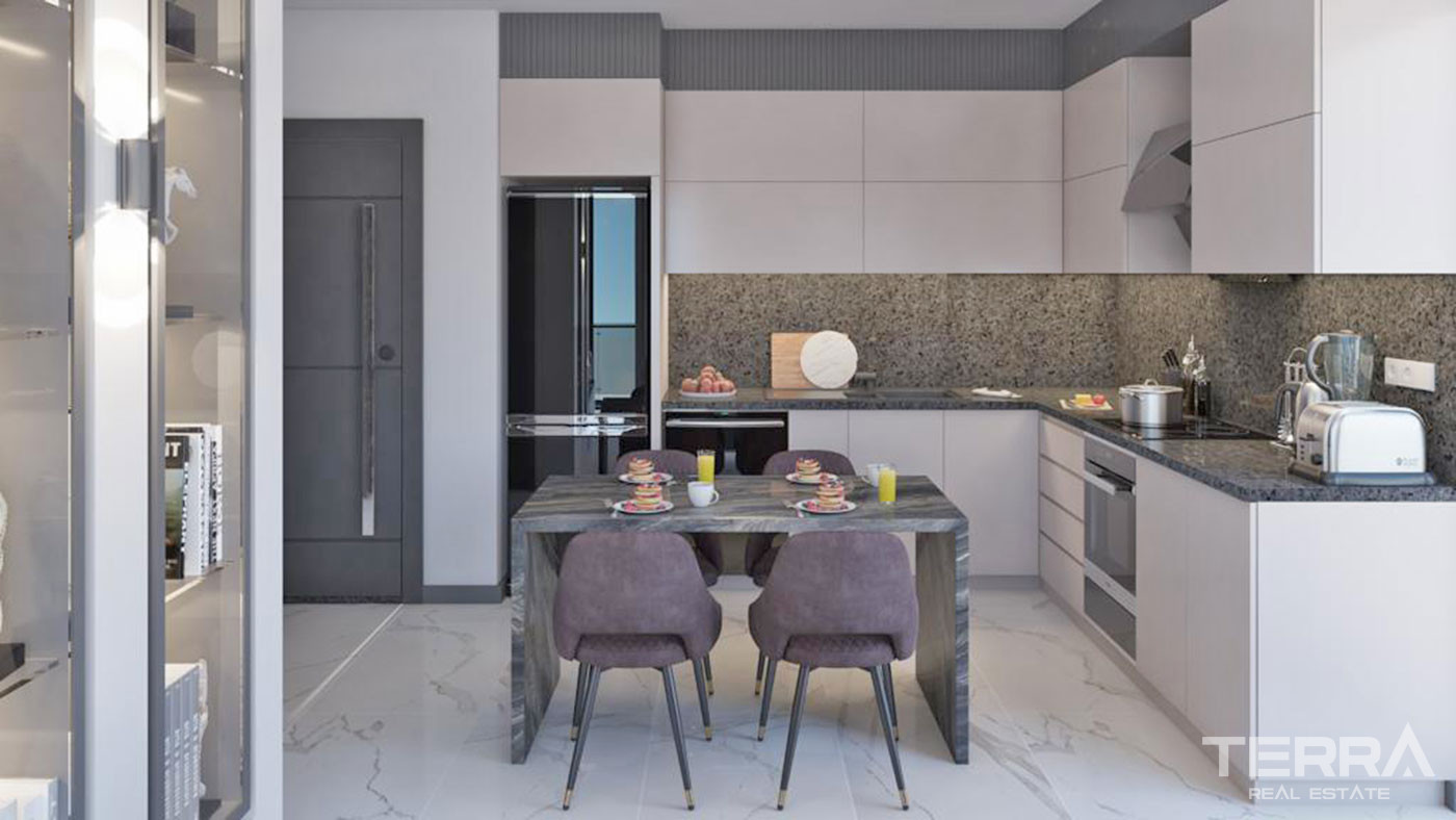 Luxury Apartments with Rich Amenities in the Complex in Oba, Alanya - 60133
