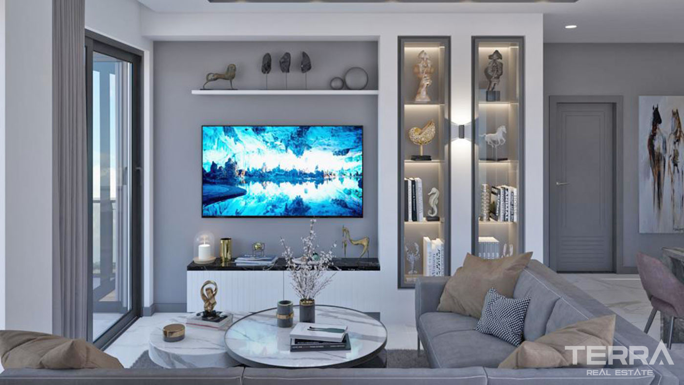 Luxury Apartments with Rich Amenities in the Complex in Oba, Alanya - 60135