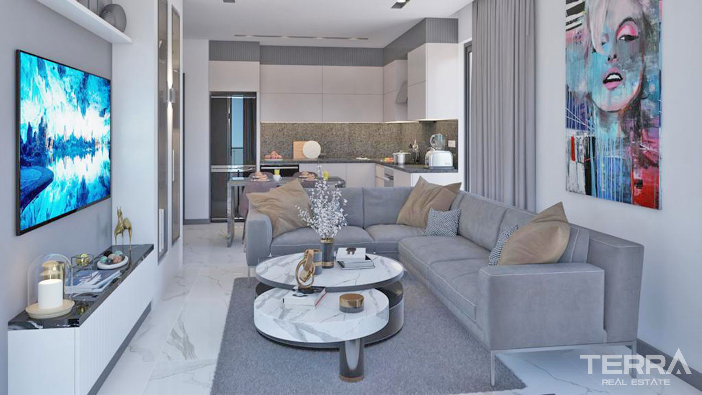 Luxury Apartments with Rich Amenities in the Complex in Oba, Alanya - 60136