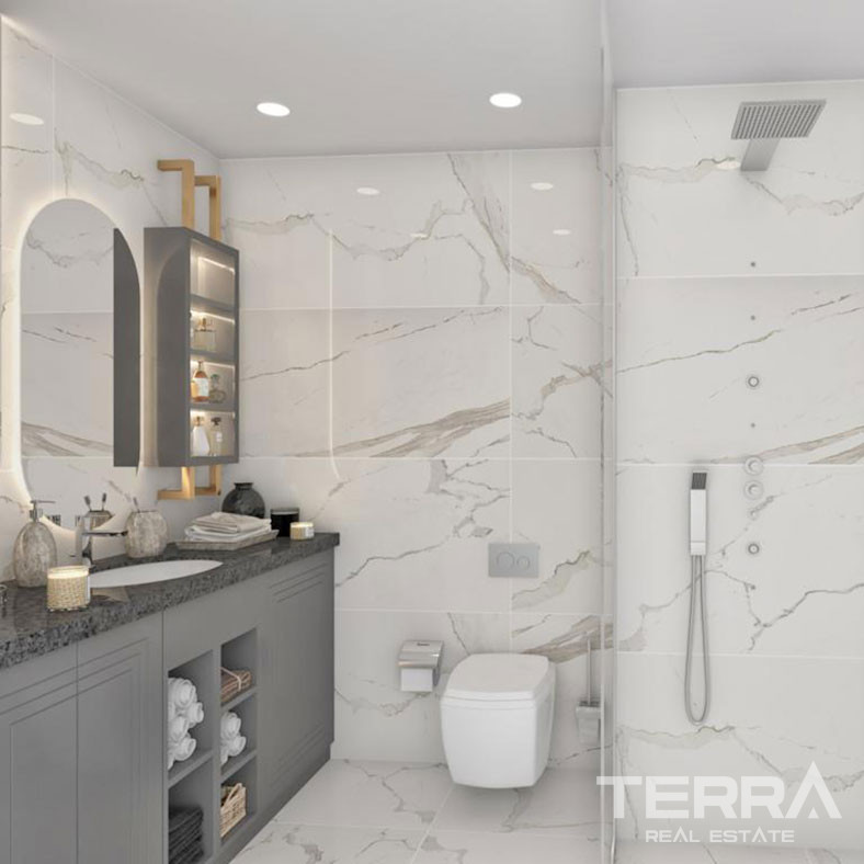 Luxury Apartments with Rich Amenities in the Complex in Oba, Alanya - 60141