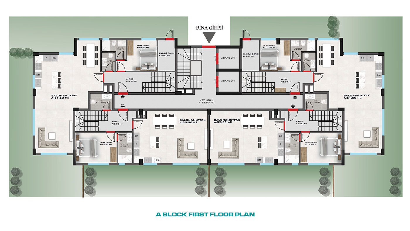 Nowe luksusowe apartamenty z bogatym wyposażeniem w Alanyi, Kestel - 60207