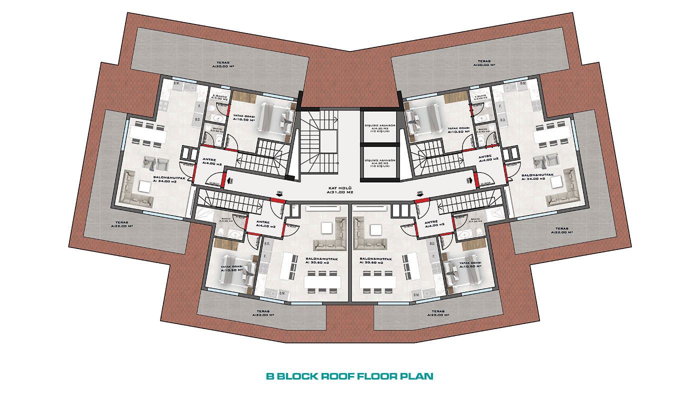 Nowe luksusowe apartamenty z bogatym wyposażeniem w Alanyi, Kestel - 60222