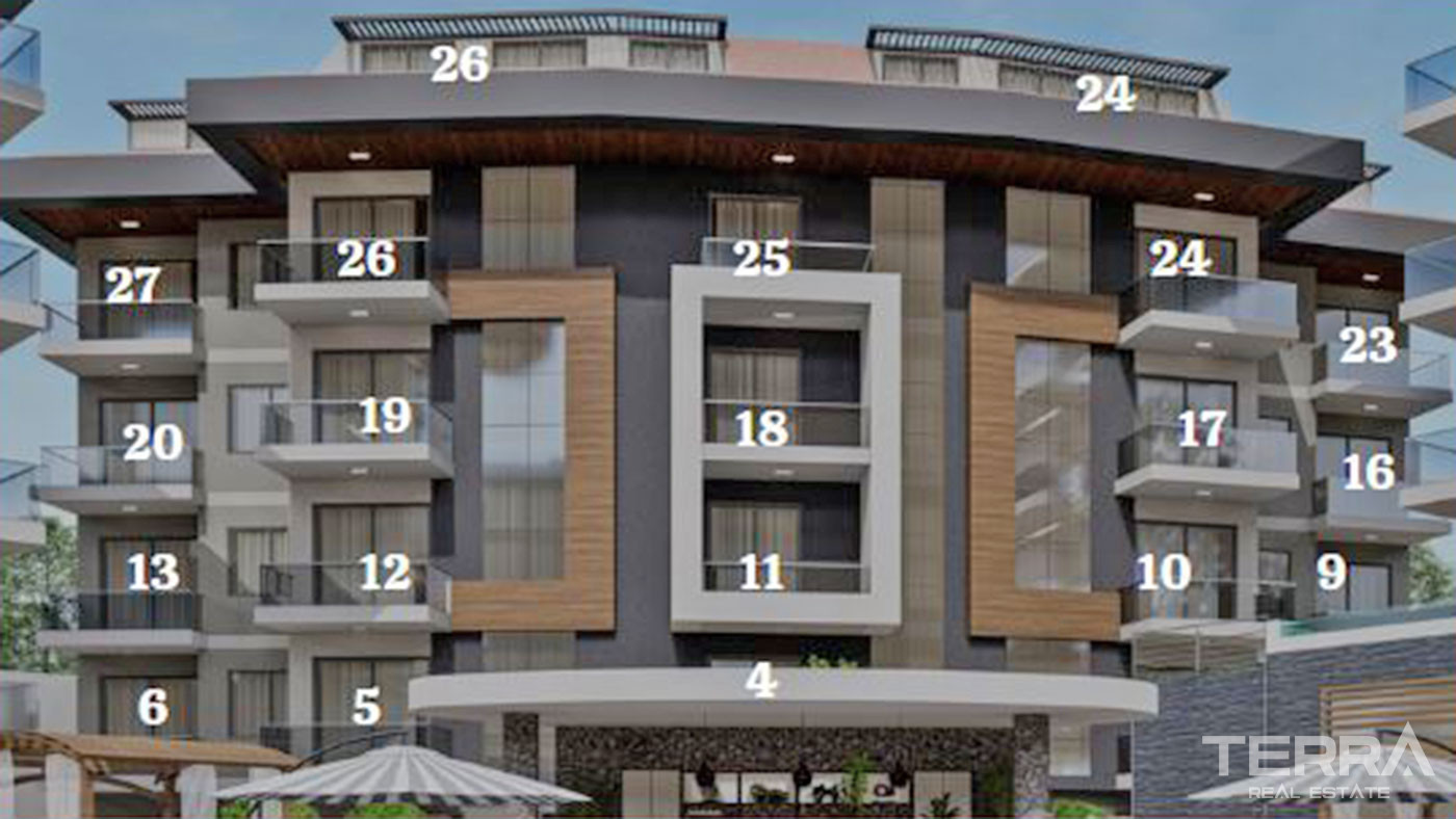 Nowe luksusowe apartamenty z bogatym wyposażeniem w Alanyi, Kestel - 60224