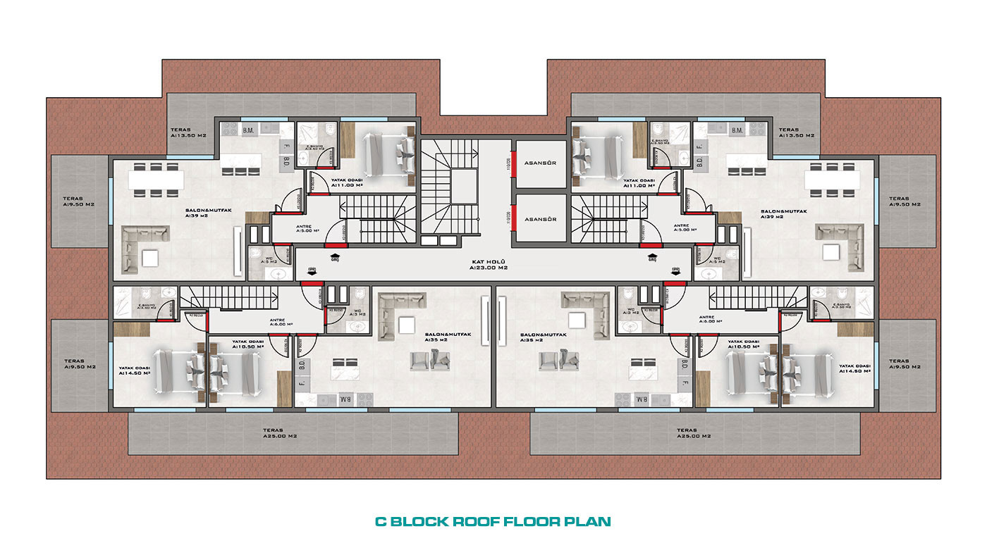 Nowe luksusowe apartamenty z bogatym wyposażeniem w Alanyi, Kestel - 60231