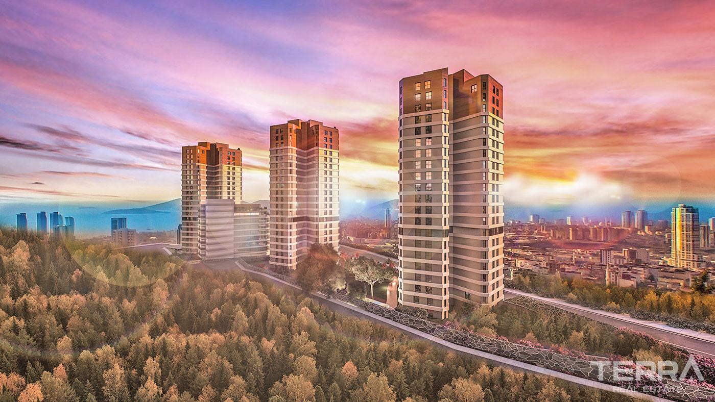Sea View Apartments in a Luxurious Complex in Kartal, Istanbul - 60327