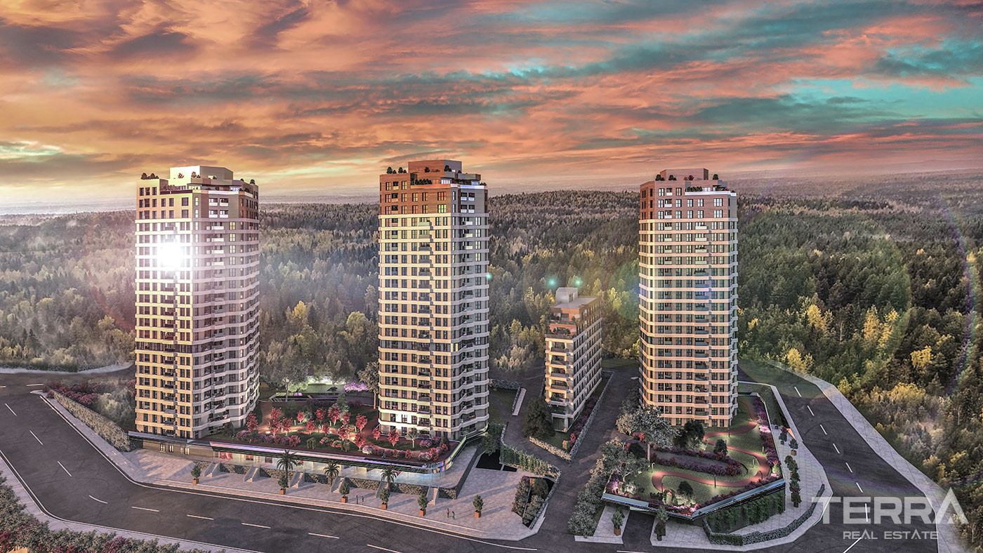 Sea View Apartments in a Luxurious Complex in Kartal, Istanbul - 60329