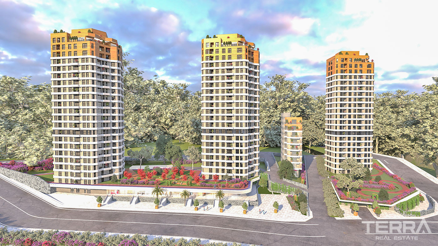 Sea View Apartments in a Luxurious Complex in Kartal, Istanbul - 60331
