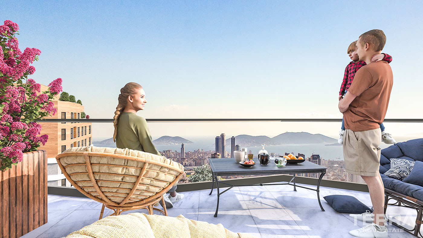 Sea View Apartments in a Luxurious Complex in Kartal, Istanbul - 60332