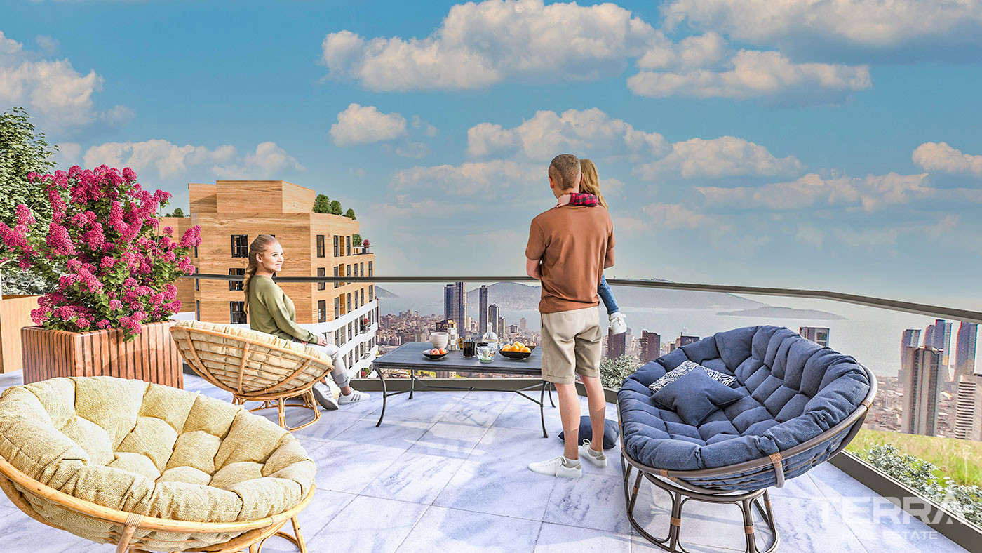 Sea View Apartments in a Luxurious Complex in Kartal, Istanbul - 60333