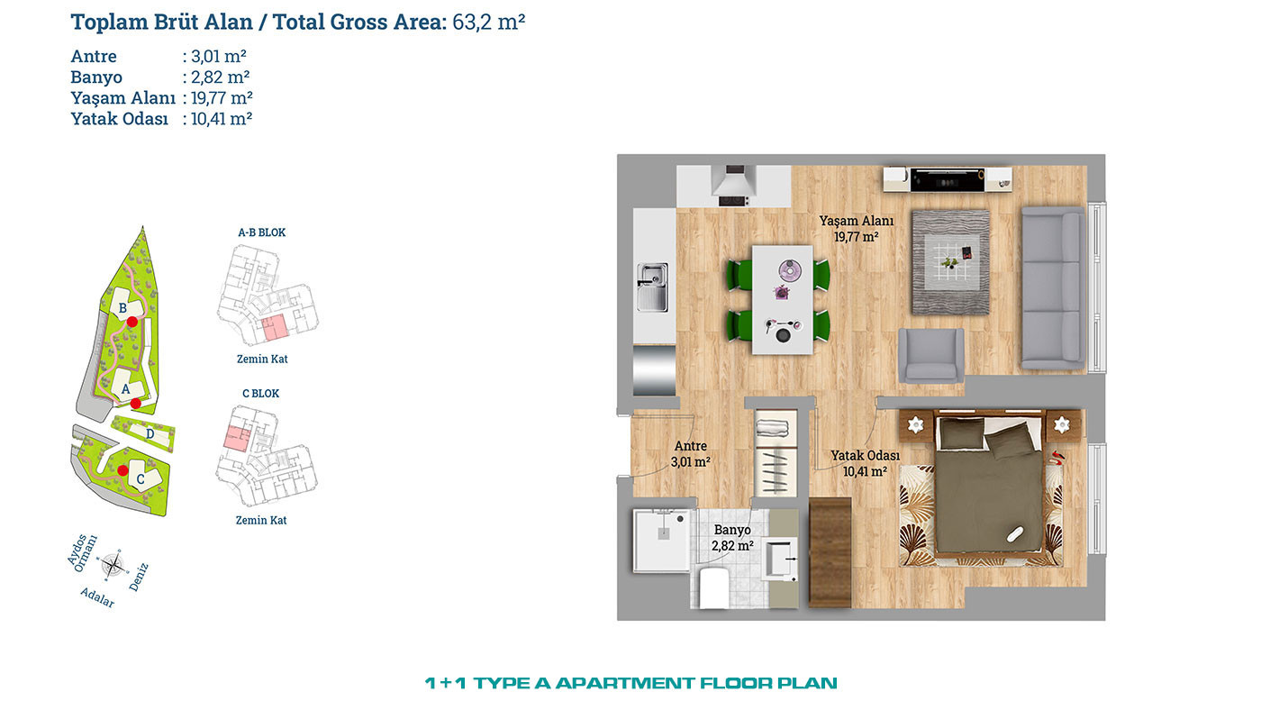 Sea View Apartments in a Luxurious Complex in Kartal, Istanbul - 60334