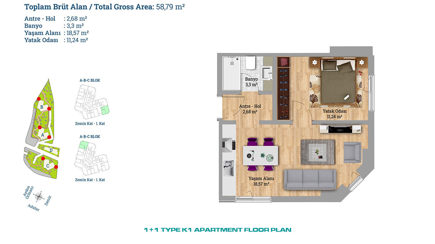 Sea View Apartments in a Luxurious Complex in Kartal, Istanbul - 60338