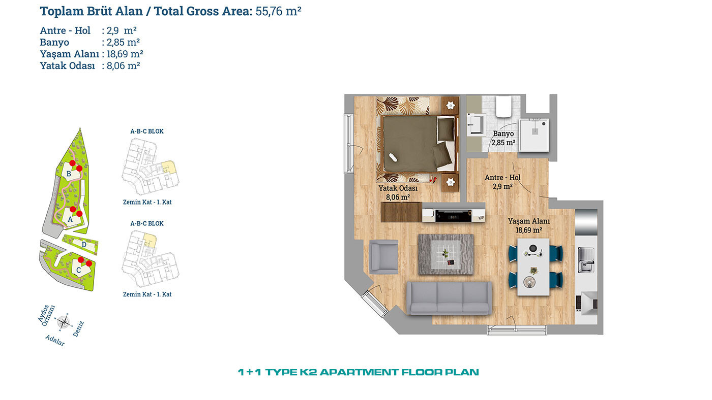 Sea View Apartments in a Luxurious Complex in Kartal, Istanbul - 60339