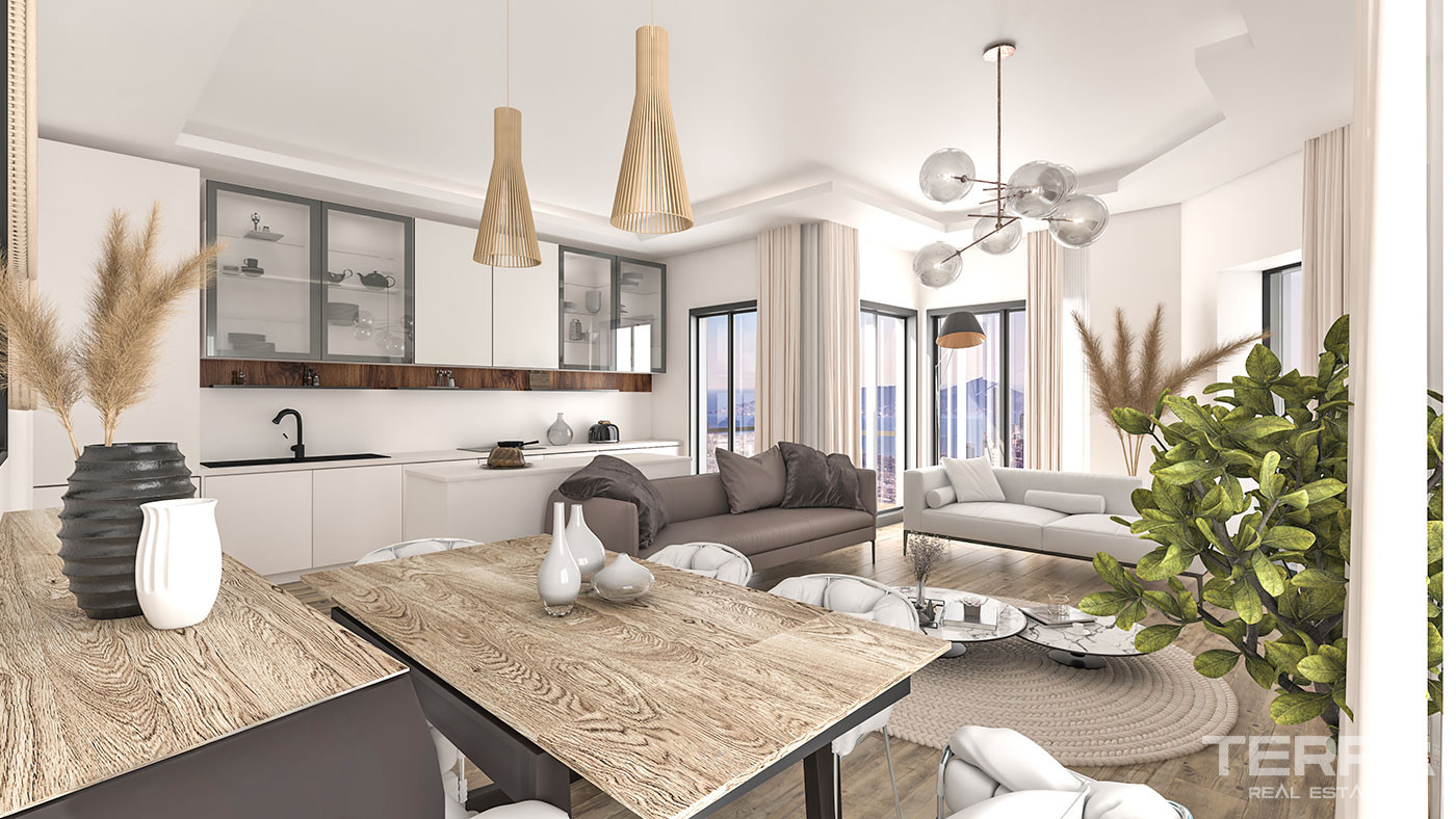 Sea View Apartments in a Luxurious Complex in Kartal, Istanbul - 60357