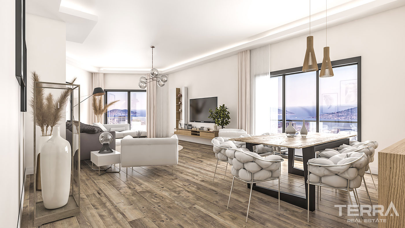 Sea View Apartments in a Luxurious Complex in Kartal, Istanbul - 60373