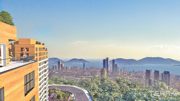 Sea View Apartments in a Luxurious Complex in Kartal, Istanbul
