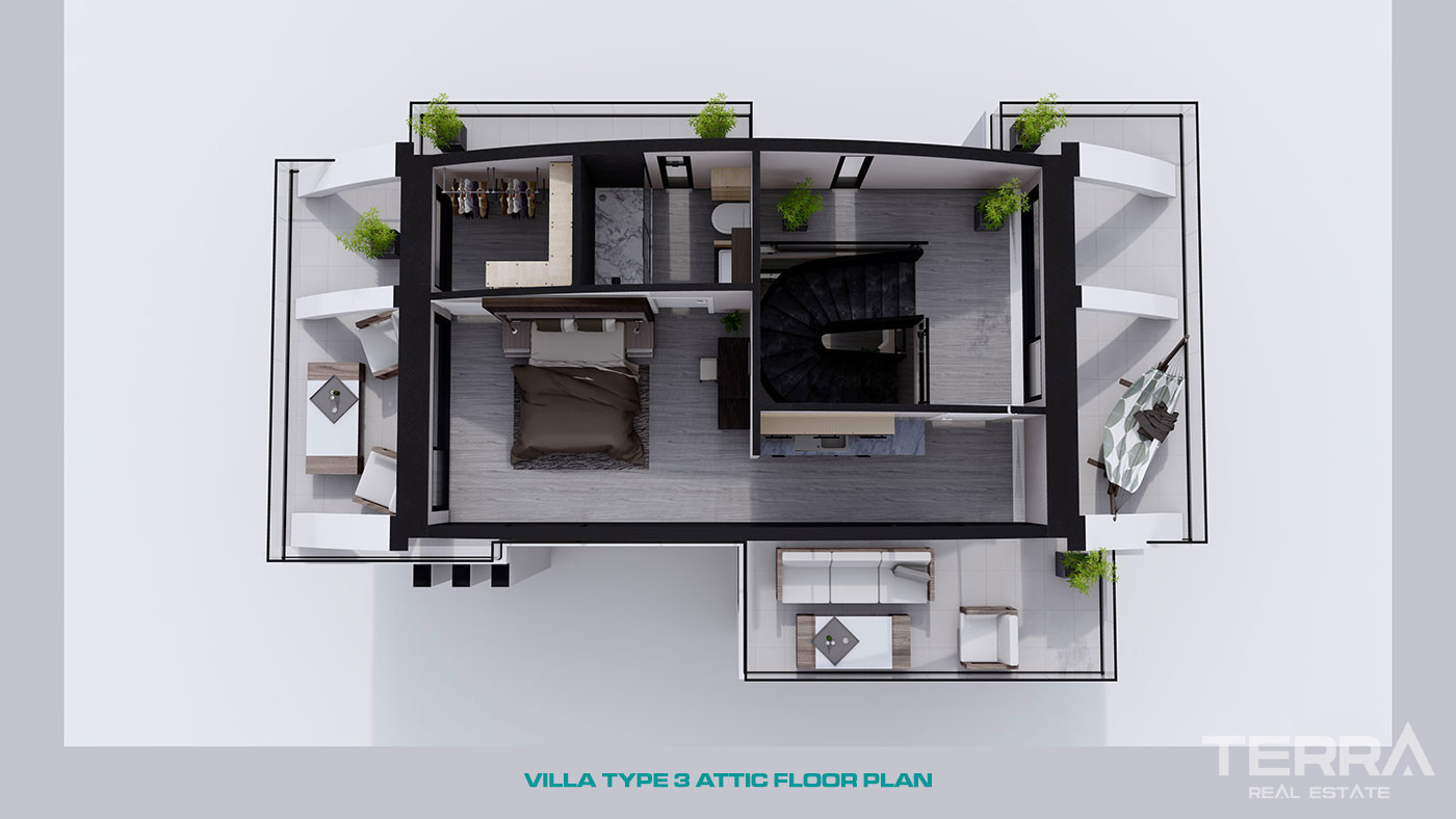 Sea View Villas in Alanya, Kargıcak with 5-Star Hotel Amenities - 60454