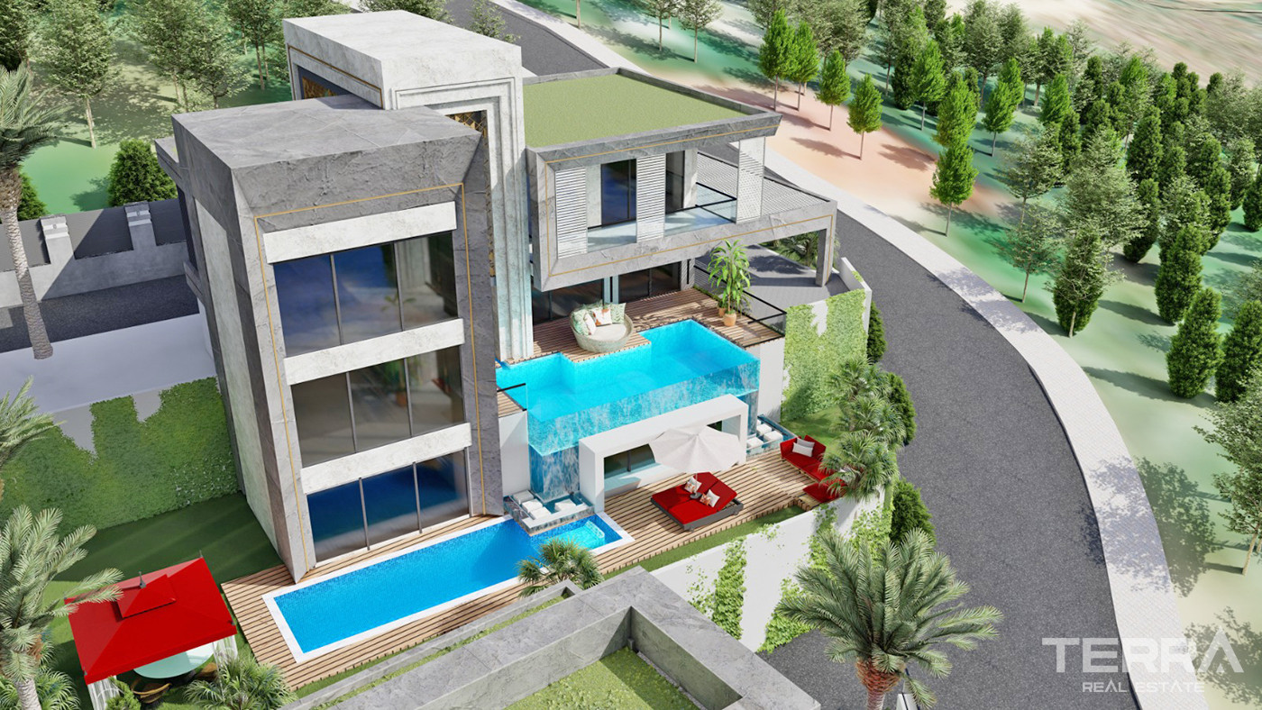 Exclusive Villas with Private Pool and Large Garden in Alanya Kargıcak - 60575