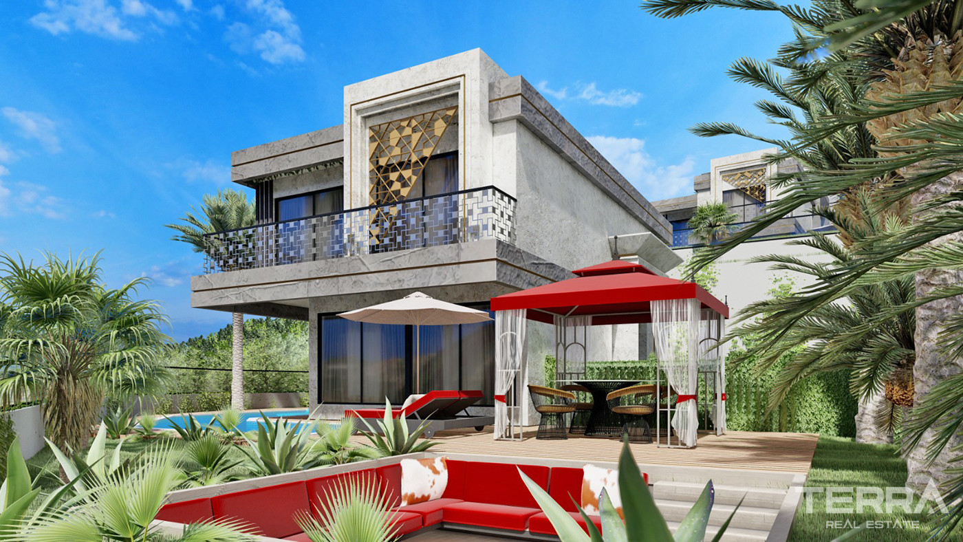 Exclusive Villas with Private Pool and Large Garden in Alanya Kargıcak - 60577
