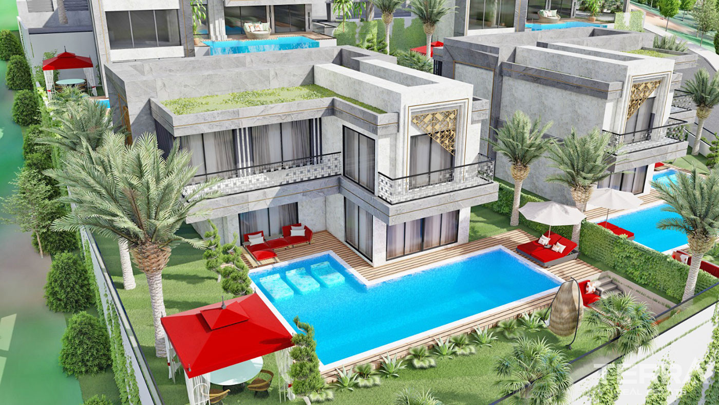 Exclusive Villas with Private Pool and Large Garden in Alanya Kargıcak - 60597