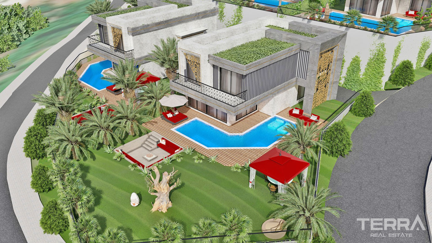 Exclusive Villas with Private Pool and Large Garden in Alanya Kargıcak - 60598