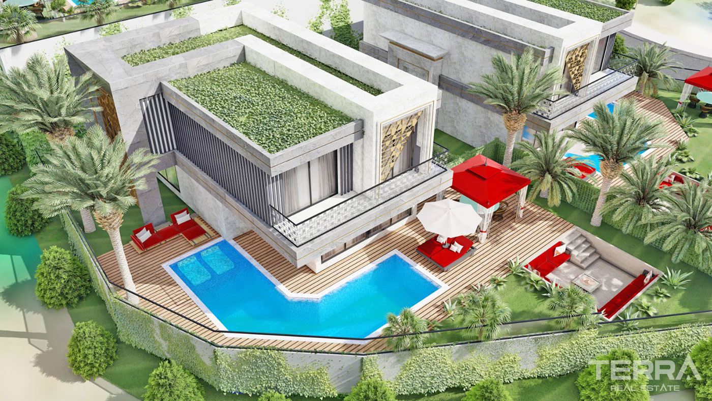 Exclusive Villas with Private Pool and Large Garden in Alanya Kargıcak - 60600