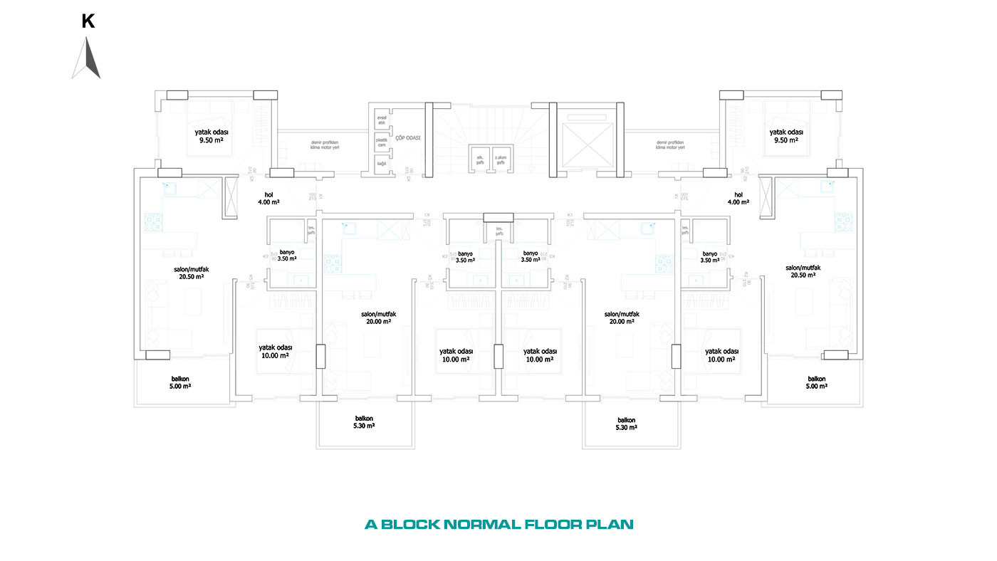 Centrally Located Apartments in Alanya with City and Landscape View - 60623