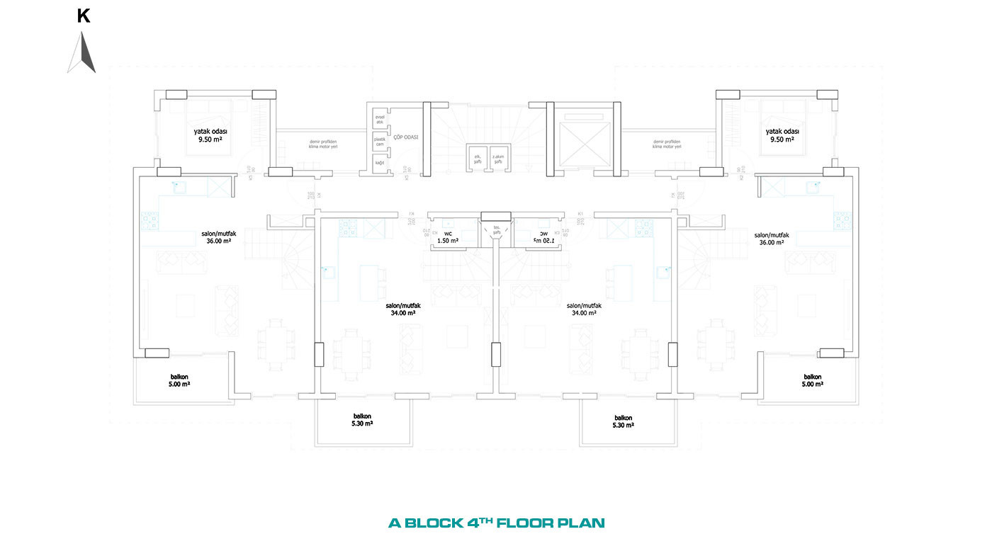 Centrally Located Apartments in Alanya with City and Landscape View - 60624