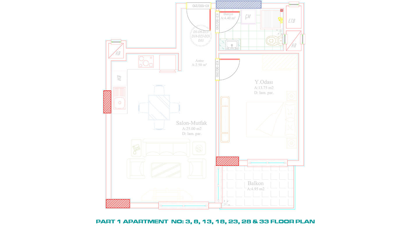Affordable Apartments in Alanya Avsallar within Proximity to the Beach - 60753