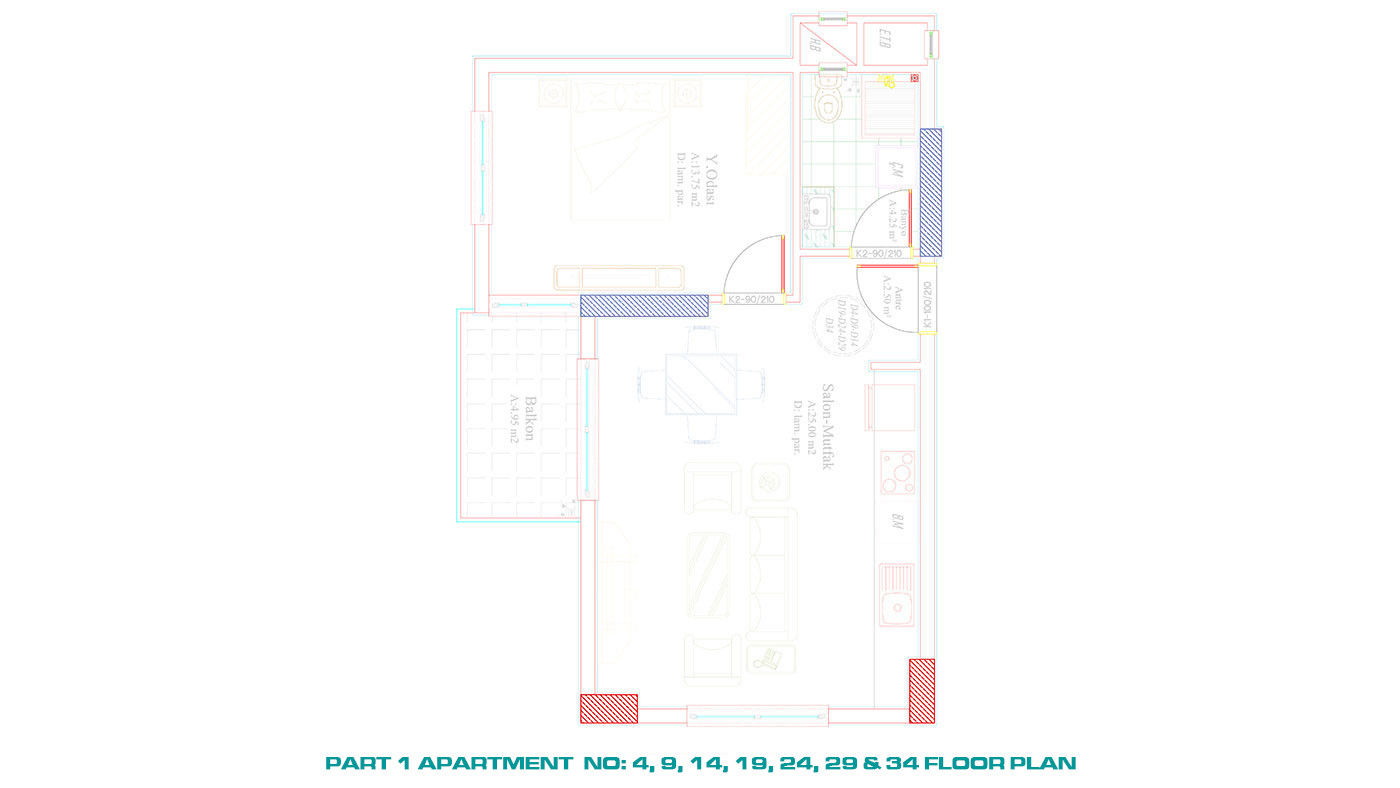 Affordable Apartments in Alanya Avsallar within Proximity to the Beach - 60754