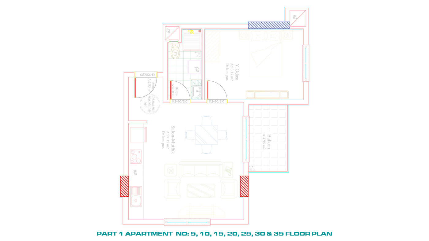 Affordable Apartments in Alanya Avsallar within Proximity to the Beach - 60755