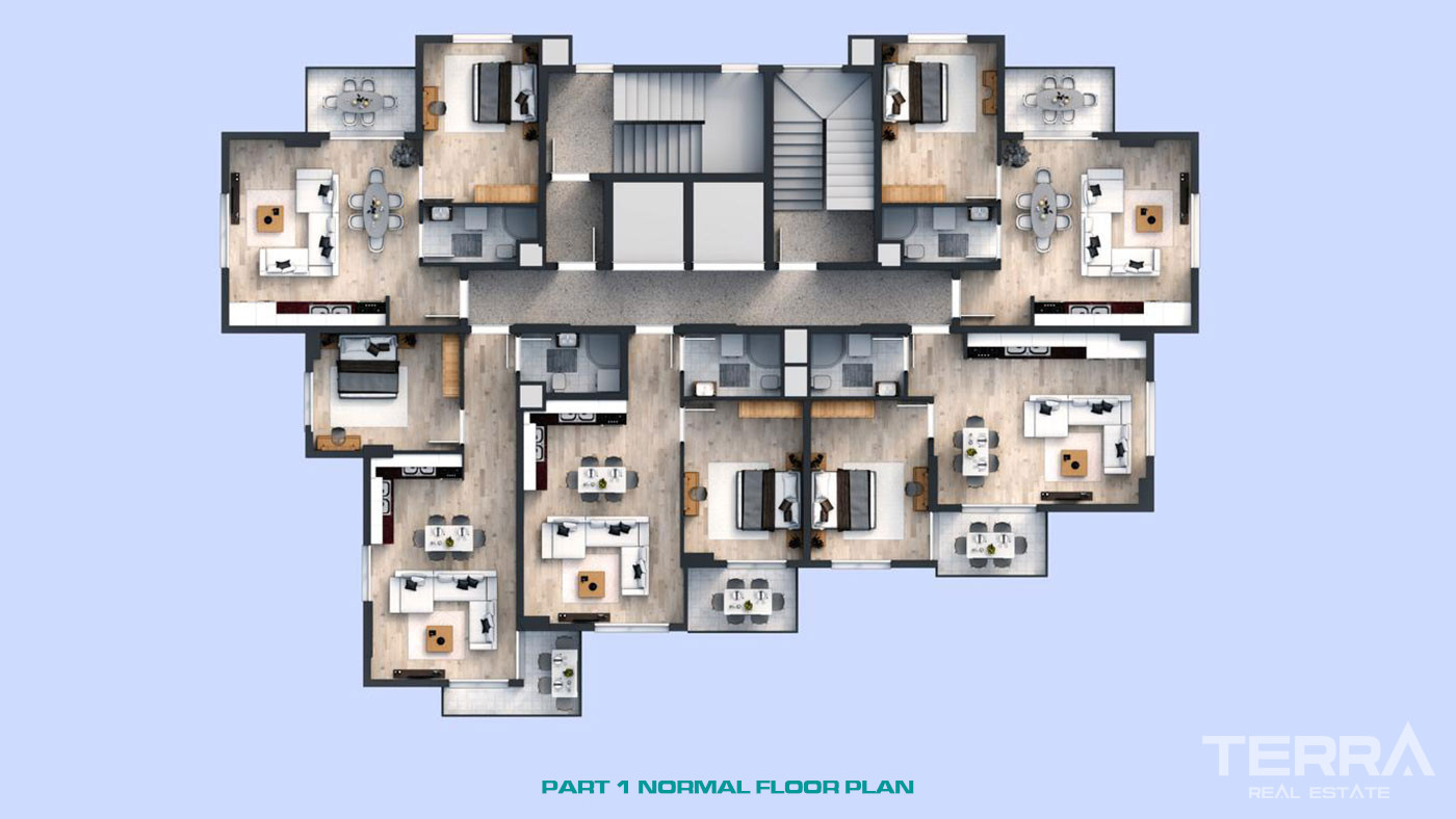 Affordable Apartments in Alanya Avsallar within Proximity to the Beach - 60761