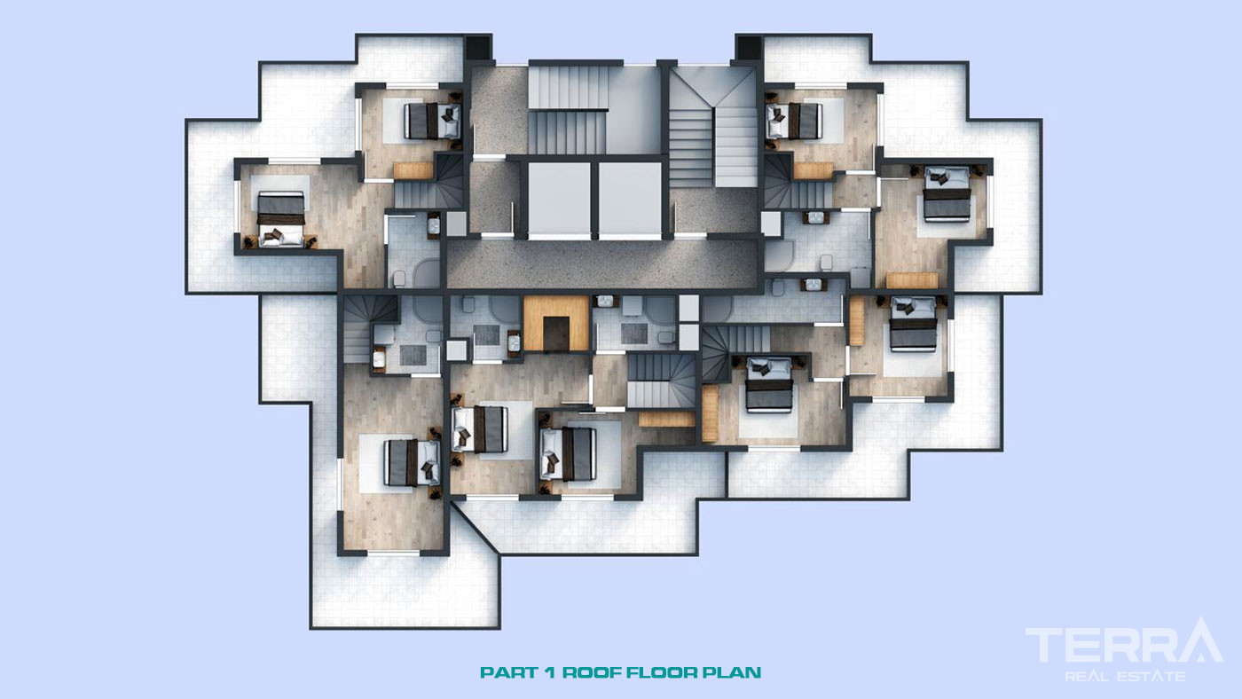Affordable Apartments in Alanya Avsallar within Proximity to the Beach - 60762