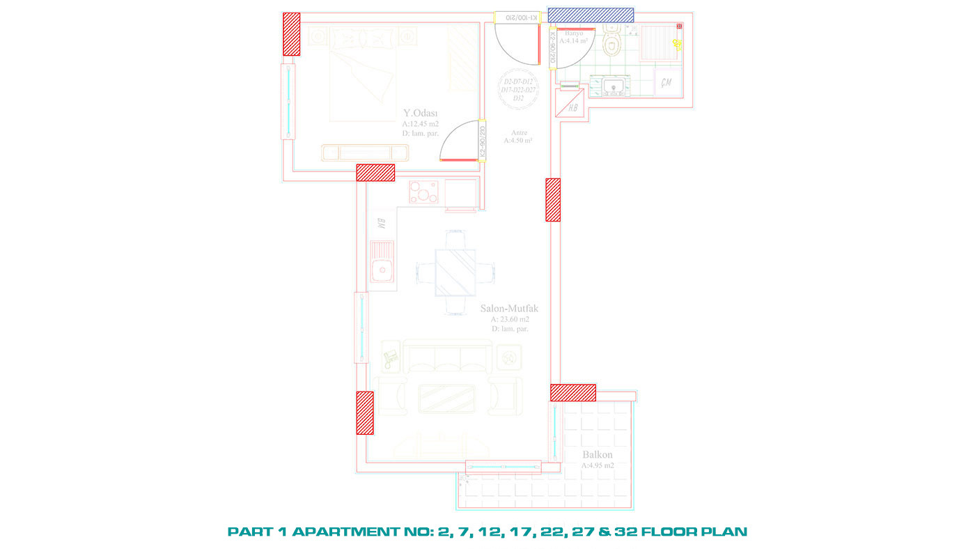 Affordable Apartments in Alanya Avsallar within Proximity to the Beach - 60780