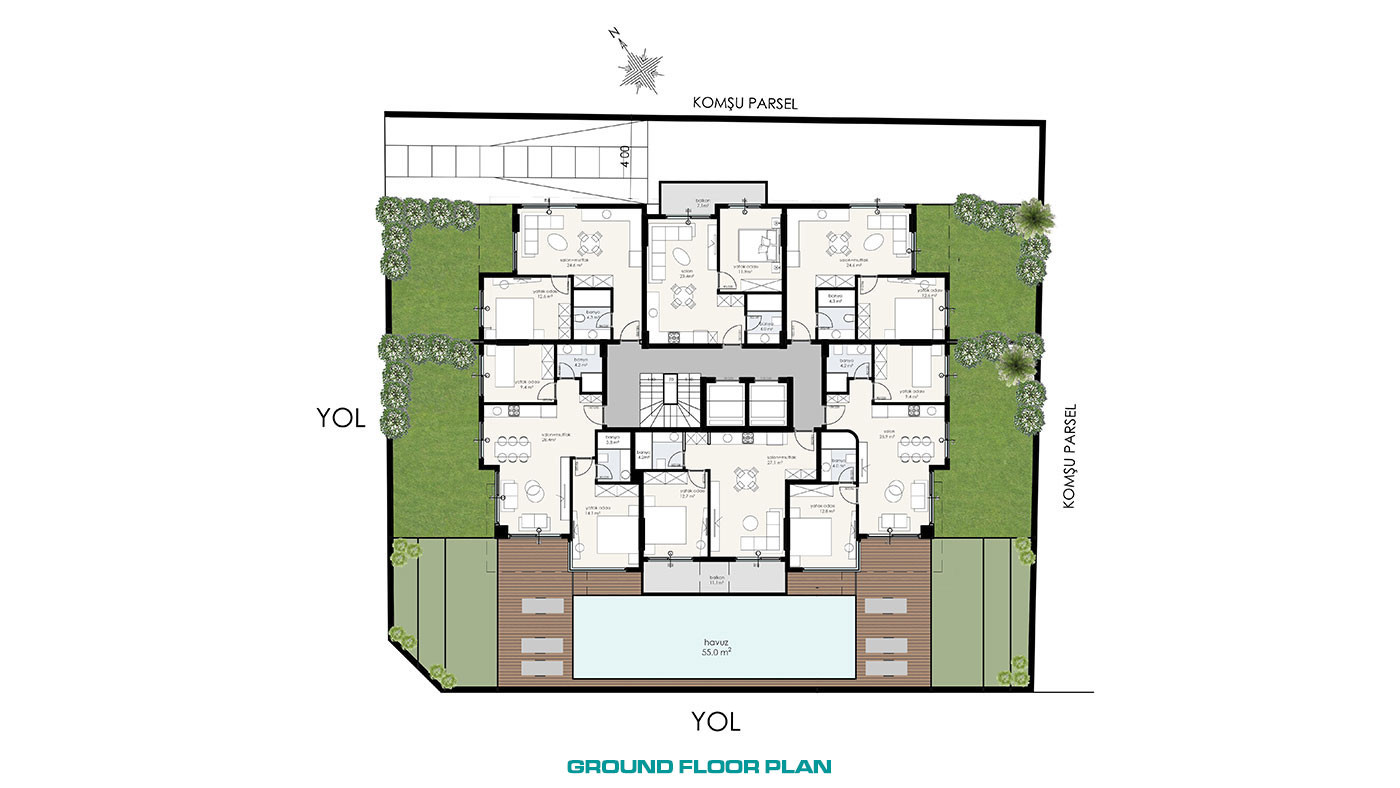 New Luxury Apartments in Alanya Oba with High-Quality Features - 60733
