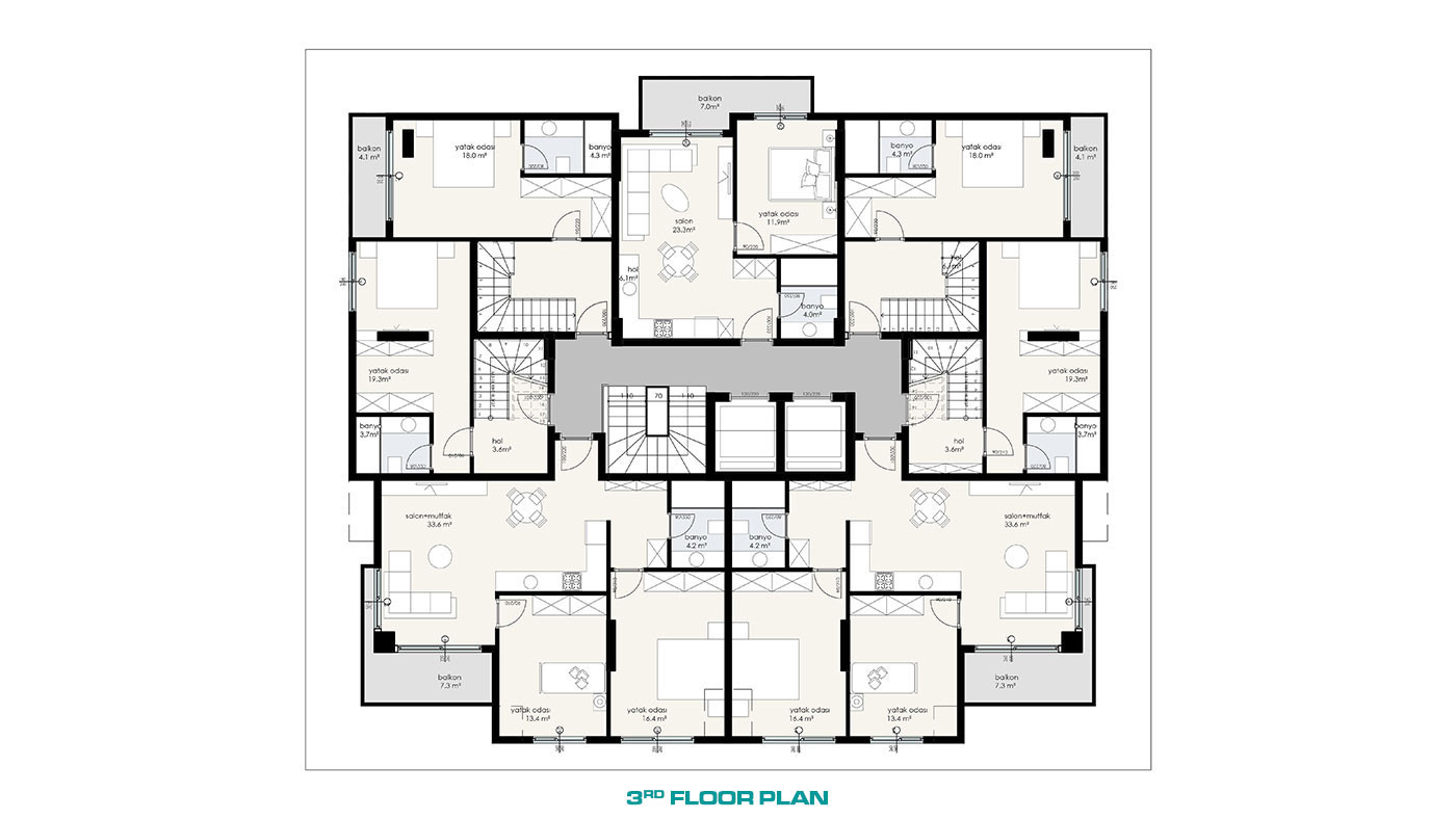 New Luxury Apartments in Alanya Oba with High-Quality Features - 60734