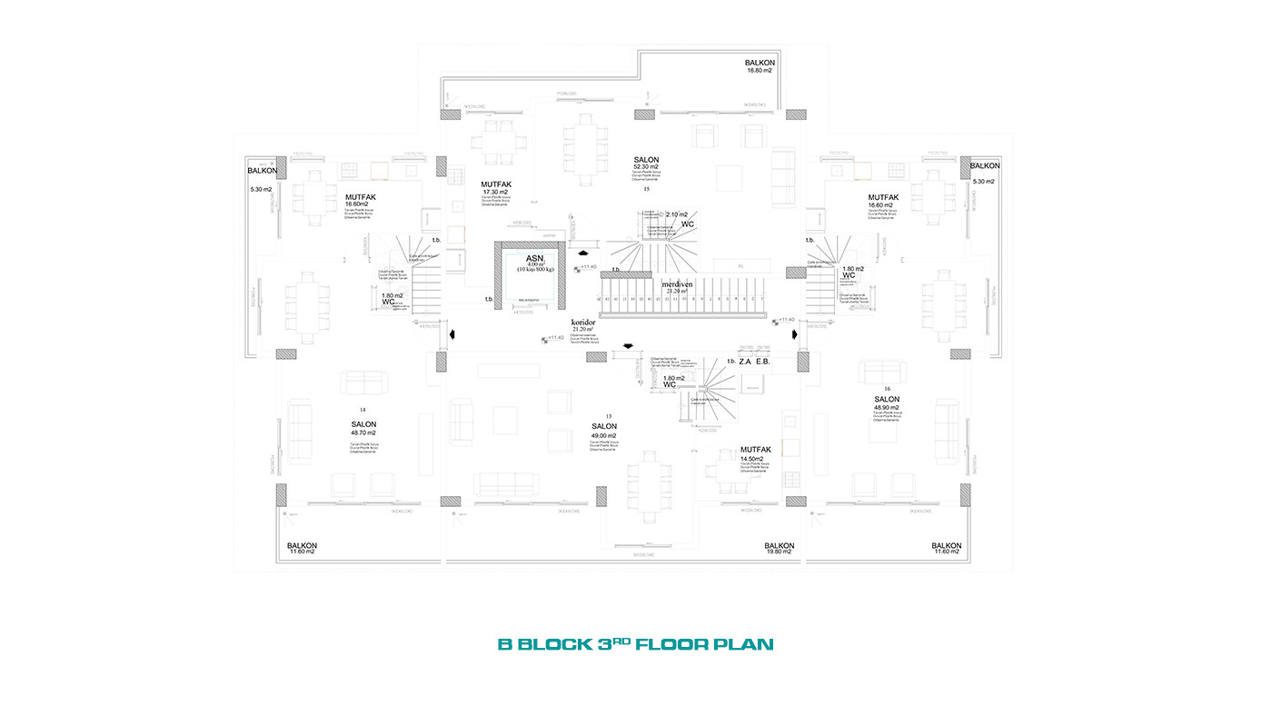 Spacious Central Apartments in Alanya with High Investment Potential - 61027