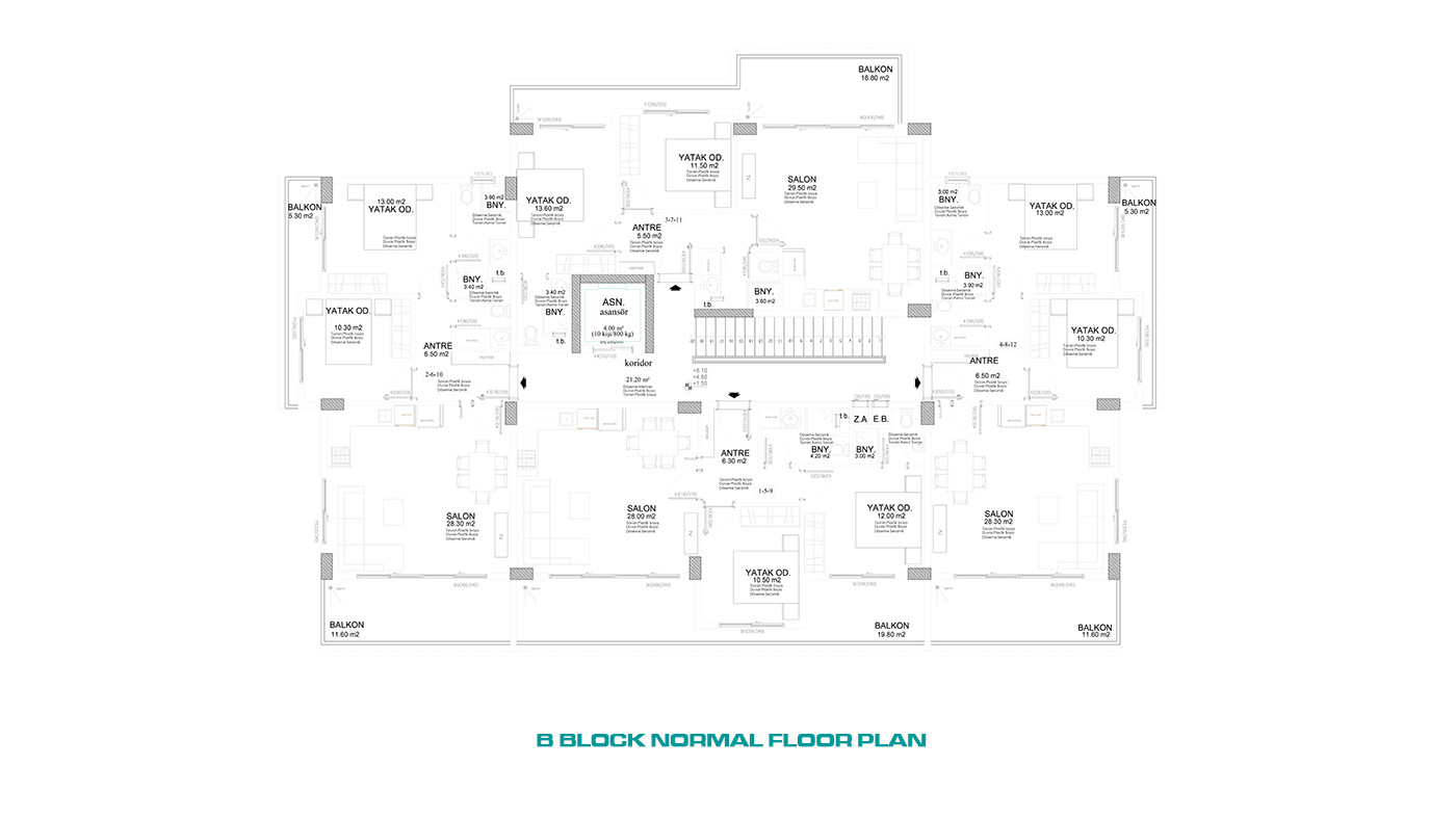 Spacious Central Apartments in Alanya with High Investment Potential - 61029