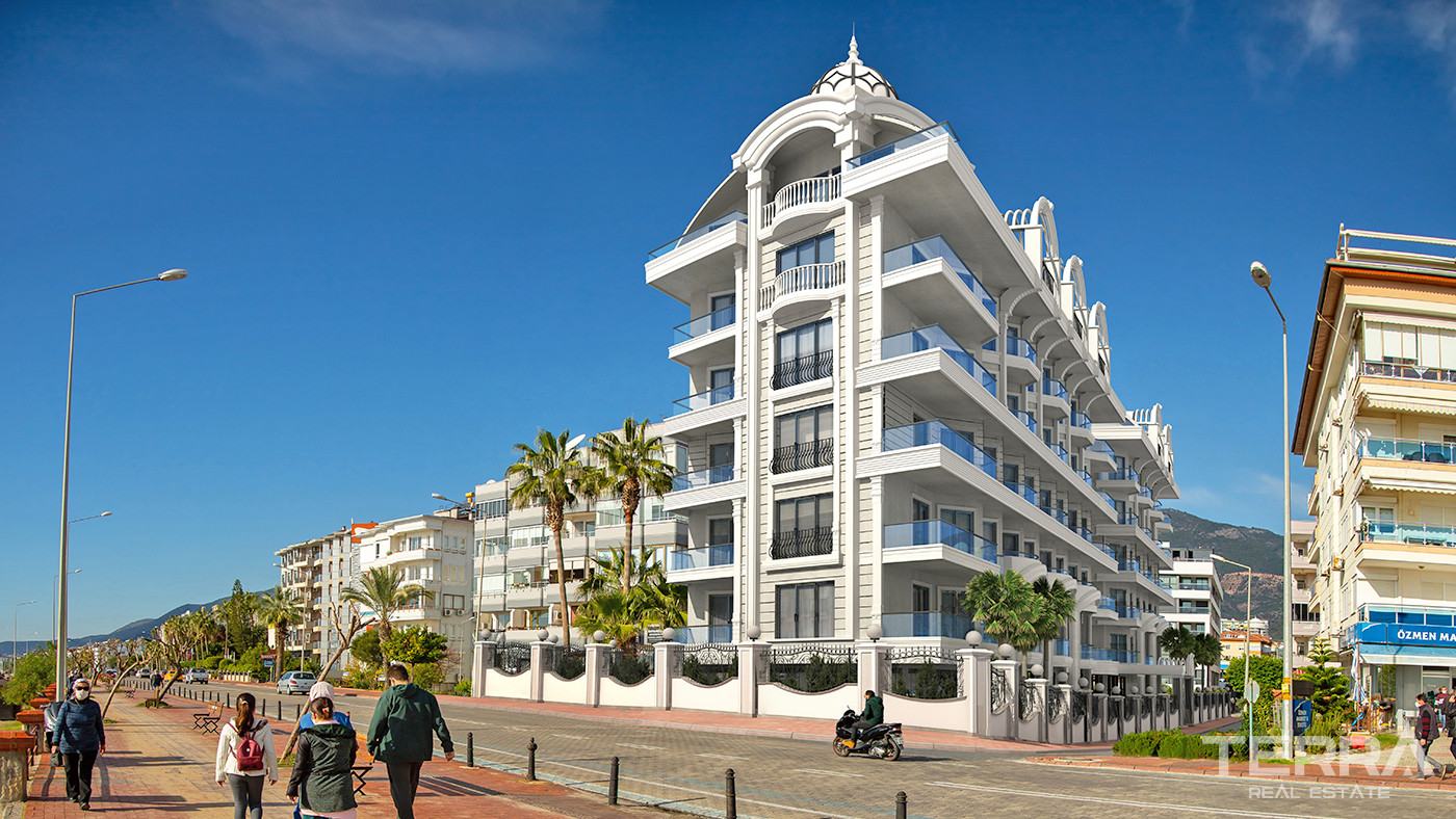 Seafront Apartments in Alanya Center with 5-Star Hotel Concept - 61051