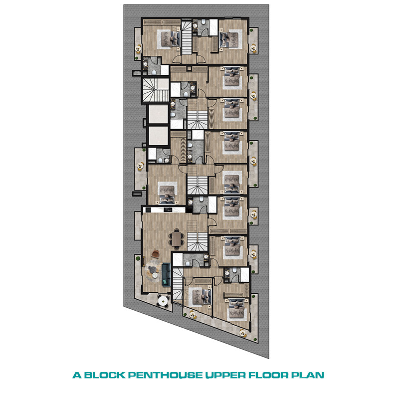 Seafront Apartments in Alanya Center with 5-Star Hotel Concept - 61052