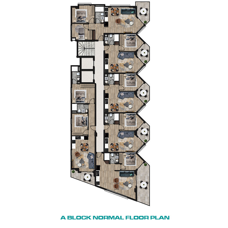Seafront Apartments in Alanya Center with 5-Star Hotel Concept - 61054