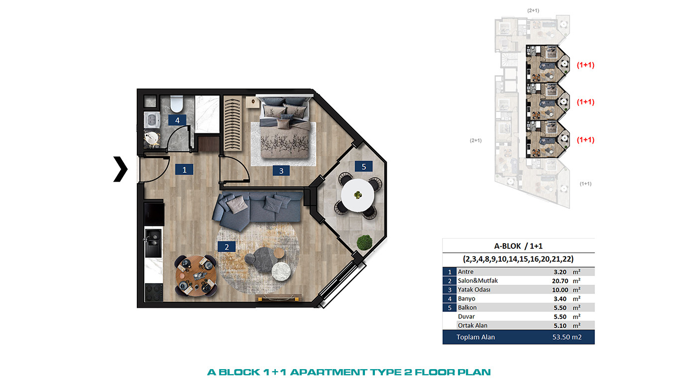 Seafront Apartments in Alanya Center with 5-Star Hotel Concept - 61060