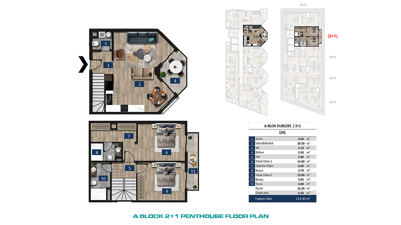 Seafront Apartments in Alanya Center with 5-Star Hotel Concept - 61066