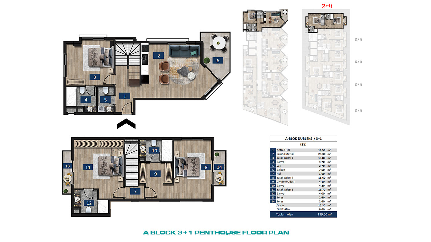 Seafront Apartments in Alanya Center with 5-Star Hotel Concept - 61067