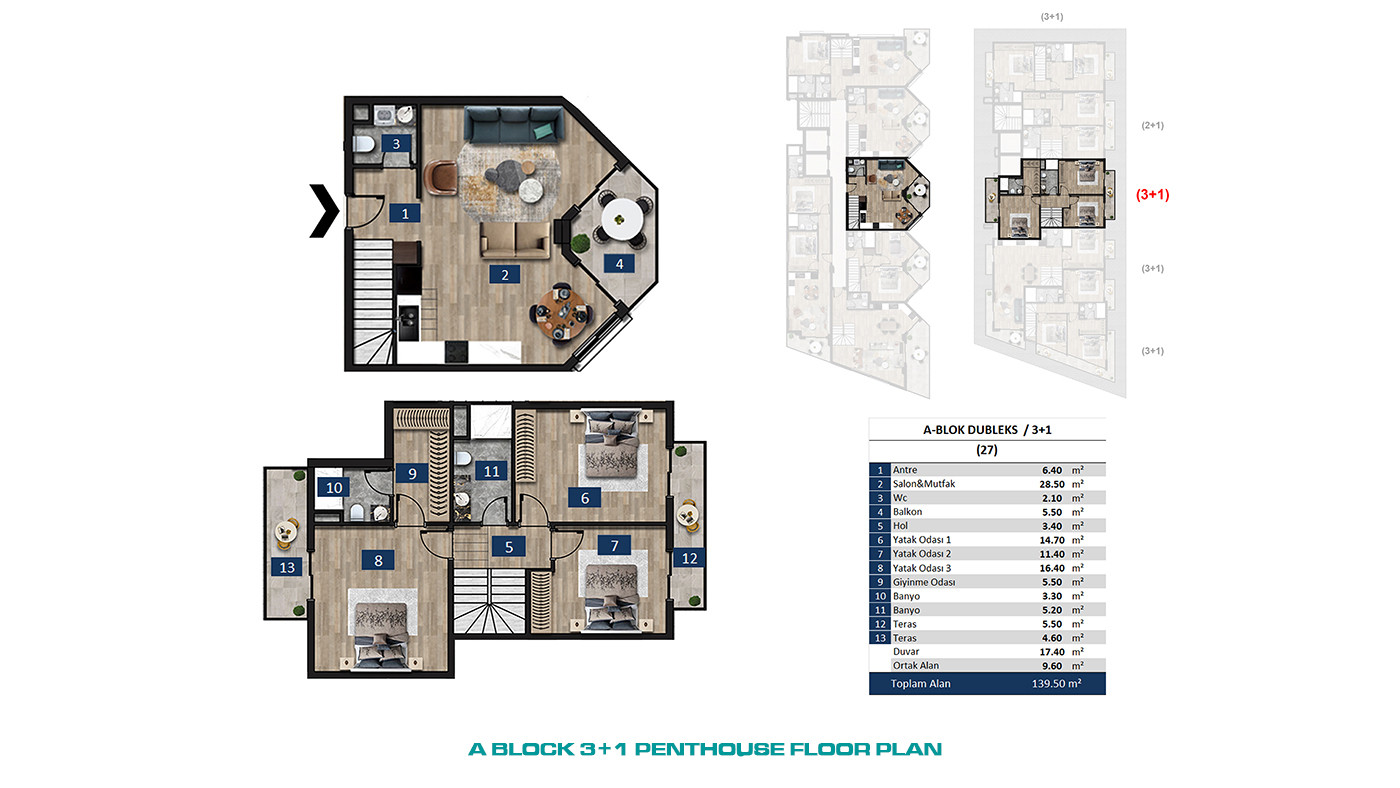 Seafront Apartments in Alanya Center with 5-Star Hotel Concept - 61069