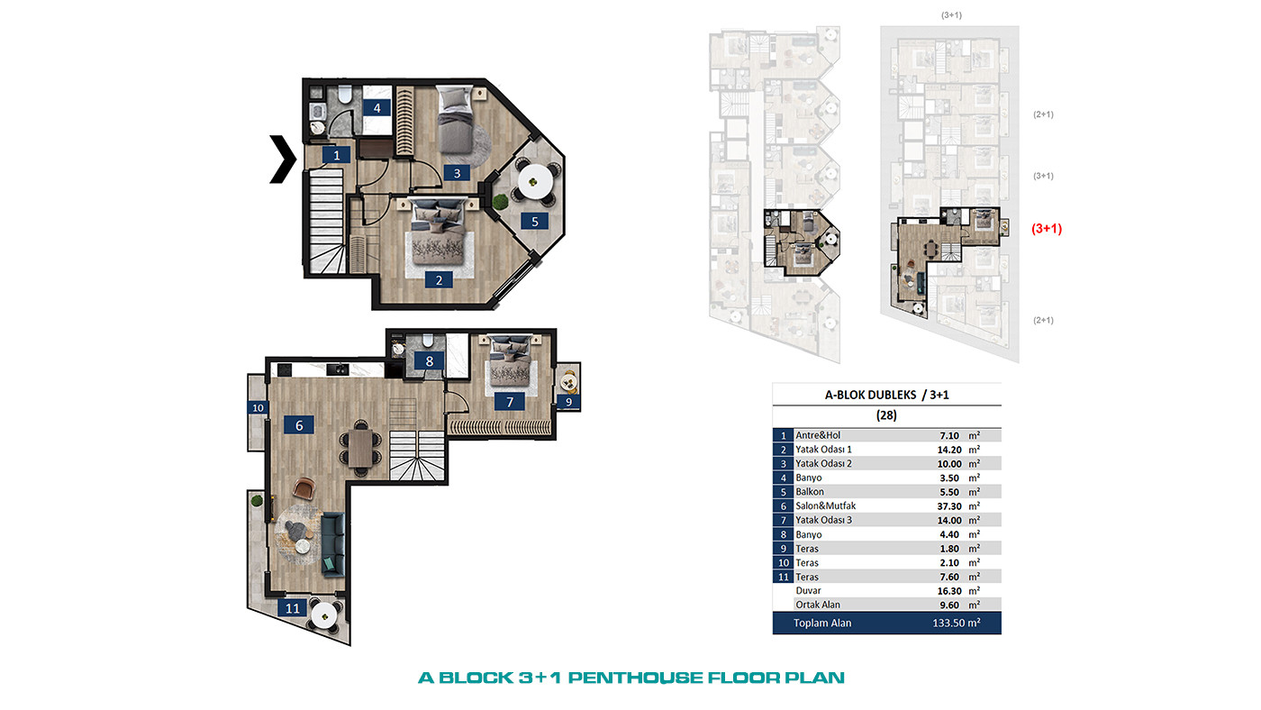 Seafront Apartments in Alanya Center with 5-Star Hotel Concept - 61070
