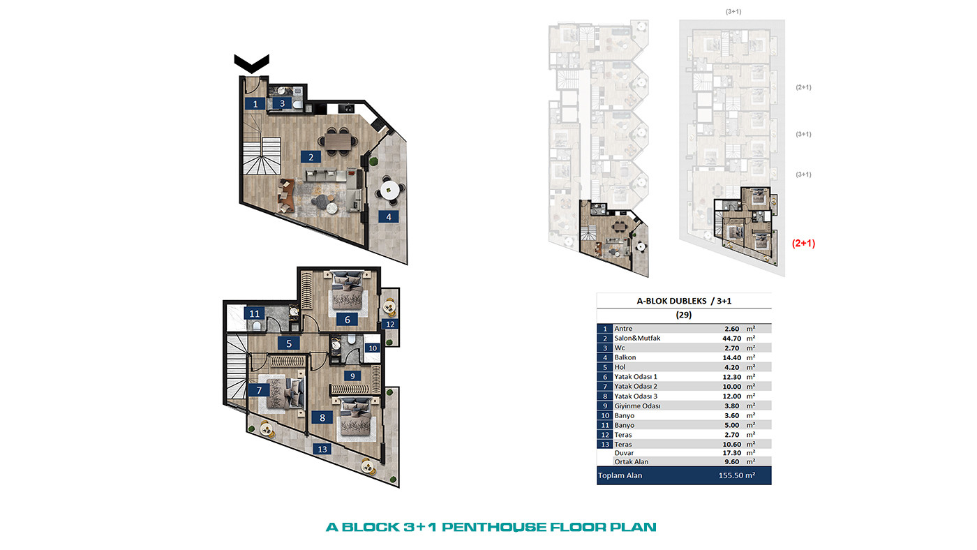 Seafront Apartments in Alanya Center with 5-Star Hotel Concept - 61071