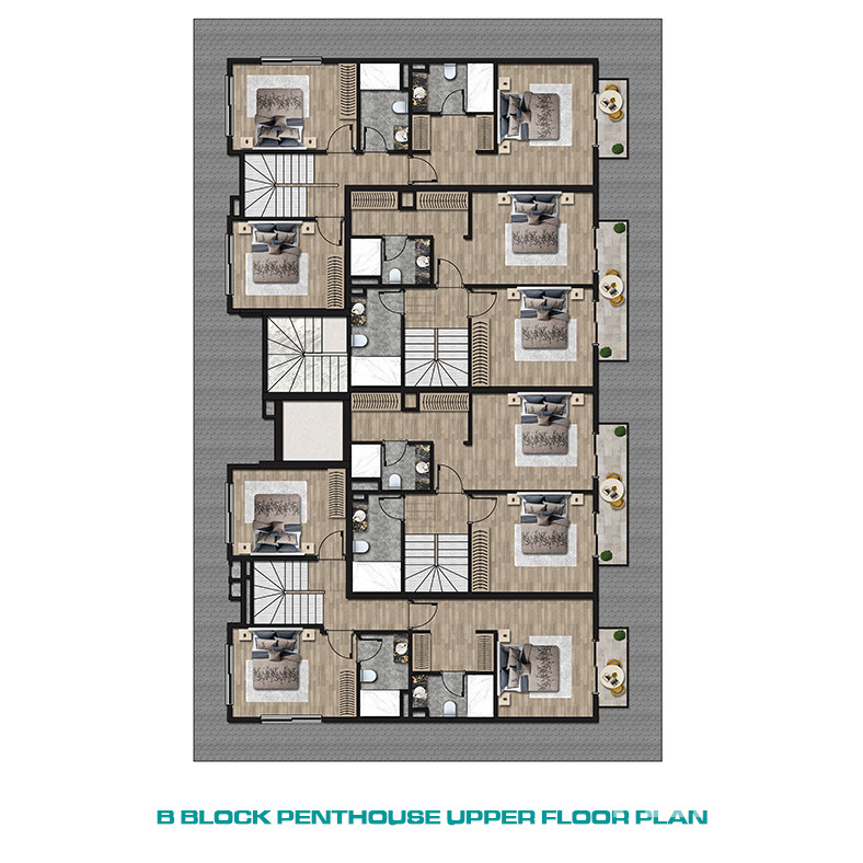 Seafront Apartments in Alanya Center with 5-Star Hotel Concept - 61074